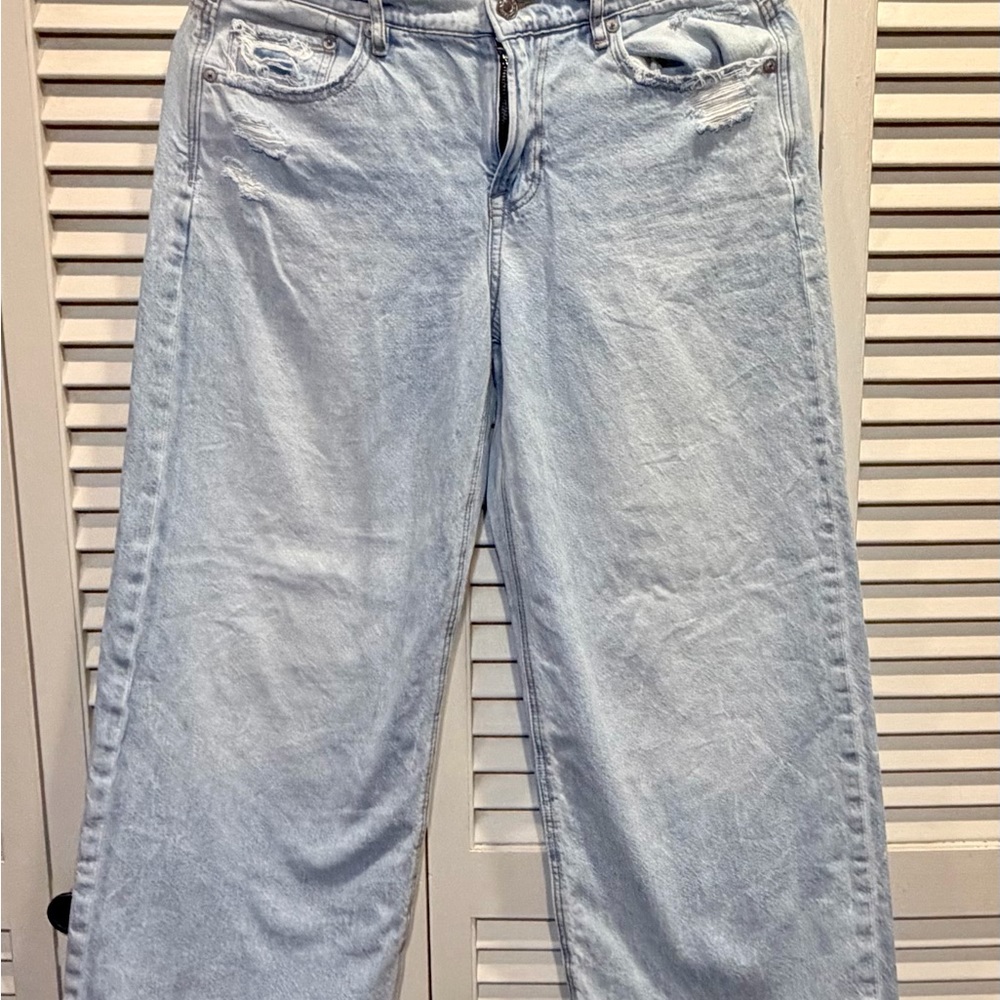 American Eagle Outfitters Sky Blue Boyfriend Jeans 4 Short